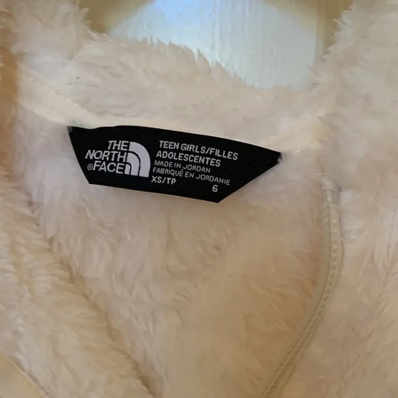 NWT The North Face Suave Oso Full-Zip Hooded Jacket - Kids. Gardenia White.